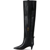 image:imageMichael Kors Womens Daniela Kitten BootTextured LeatherBlack