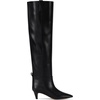 image:imageMichael Kors Womens Daniela Kitten BootTextured LeatherBlack