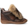 image:imageMichael Kors Womens Nikko Wedge TrainerDistressed LeatherChocolate