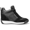 image:imageMichael Kors Womens Nikko Wedge TrainerMk SignatureBlack