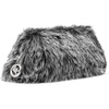 image:imageMichael Kors Womens Goldie Large Cloud Frame ClutchSilvertone HardwareFaux FurBlack