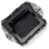 image:imageMichael Kors Womens Goldie Large Cloud Frame ClutchSilvertone HardwareFaux FurBlack