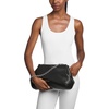 image:imageMichael Kors Womens Goldie Large Cloud Frame ClutchSilvertone HardwareSerene LeatherBlack
