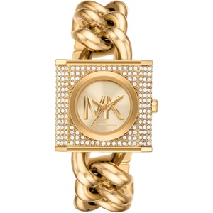 image:imageMichael Kors MK4718  MK Chain Lock ThreeHandGoldTone Chain Bracelet