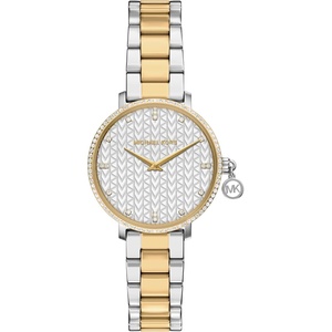 image:imageMichael Kors Pyper Womens Watch Stainless Steel Watch for Women with Steel Leather or Silicone BandTwoTone Logo Charm