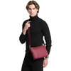 image:imageMichael Kors Mens Hudson Travel CrossbodySilvertone HardwareMk SignatureDeep Red