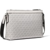 image:imageMichael Kors Mens Hudson Travel CrossbodySilvertone HardwareMk SignatureNickel
