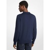 image:imageMichael Kors Mens Long Sleeve Merino PoloMidnight 1