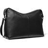 image:imageMichael Kors Mens Nicholas Zip Hobo Crossbody SilverTone HardwarePoly Tan Covered LeatherBlack