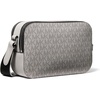 image:imageMichael Kors Unisex Hudson Double Zip Camera BagSilvertone HardwareMk SignatureNickel