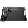 image:imageMichael Kors Mens Hudson Travel CrossbodySilvertone HardwareMk SignatureBlack