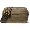image:imageMichael Kors Unisex Hudson Double Zip Camera BagGoldtone HardwareMk SignatureLoden