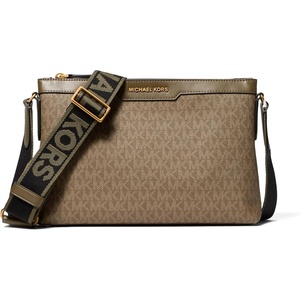 image:imageMichael Kors Mens Hudson Travel CrossbodyGoldtone HardwareMk SignatureLoden