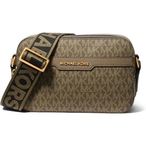 image:imageMichael Kors Unisex Hudson Double Zip Camera BagGoldtone HardwareMk SignatureLoden