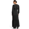 image:imageMichael Kors Womens Long Sleeve Smallock Maxi DressBlack