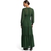 image:imageMichael Kors Womens Long Sleeve Smallock Maxi DressDark Moss
