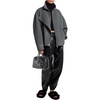 image:imageMichael Kors Womens Doublefaced Wool Moto JacketDerby Heather