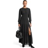 image:imageMichael Kors Womens Long Sleeve Smallock Maxi DressBlack