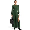 image:imageMichael Kors Womens Long Sleeve Smallock Maxi DressDark Moss