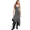 image:imageMichael Kors Womens Metallic Viscose Handkerchief DressBlackSilver