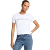 image:imageMichael Kors Womens Multi Rhinstone Classic TShirtWhite
