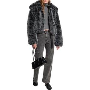 image:imageMichael Kors Womens Faux Fur BlousonBlackWhite