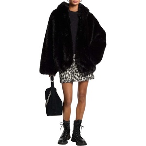 image:imageMichael Kors Womens Faux Fur HoodieBlack