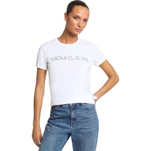 image:imageMichael Kors Womens Multi Rhinstone Classic TShirtWhite