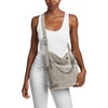 image:imageMichael Kors Womens Nolita Large Bucket Tote BagSilvertone HardwareSuede LeatherHeather Grey