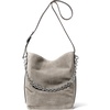image:imageMichael Kors Womens Nolita Large Bucket Tote BagSilvertone HardwareSuede LeatherHeather Grey