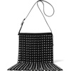 image:imageMichael Kors Womens Nolita Small Bucket Tote Bag SilverTone HardwareSuede FringeBlack