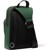 image:imageMichael Kors Mens Hudson Medium Double Zip Sling PackSilvertone HardwareMatte Pebble LeatherMoss