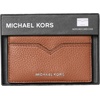 image:imageMichael Kors Mens Hudson Notched Card Case SilverTone HardwareMK SignatureDeep RedLuggage