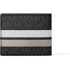 image:imageMichael Kors Mens Mason Slim Billfold Wallet SilverTone HardwareMK SignatureNickel Multi