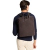 image:imageMichael Kors Mens Nicholas Top Handle Backpack SilverTone HardwarePoly Tan Covered LeatherBlackGoldtone HardwareSuede LeatherChocolate