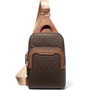 image:imageMichael Kors Mens Hudson Medium Double Zip Sling PackMk SignatureBrownLuggage