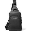Silver-tone Hardware/Matte Pebble Leather/Black