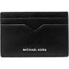 image:imageMichael Kors Mens Hudson Notched Card Case SilverTone HardwareMK SignatureDeep RedBlack