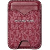 image:imageMichael Kors Mens Hudson Notched Phone Magnet Card Case SilverTone HardwareMK SignatureDeep RedSilverTone HardwareMK SignatureDeep Red