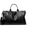 image:imageMichael Kors Mens Nicholas Medium Slouched DuffleSilverTone HardwarePoly Tan Covered LeatherBlack