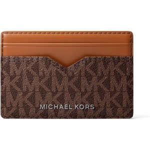 image:imageMichael Kors Mens Hudson Notched Card Case SilverTone HardwareMK SignatureDeep RedMK SignatureBrownLuggage