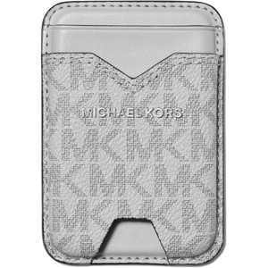 image:imageMichael Kors Mens Hudson Notched Phone Magnet Card Case SilverTone HardwareMK SignatureDeep RedSilverTone HardwareMK SignatureNickel