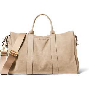 image:imageMichael Kors Mens Nicholas Medium Slouched DuffleGoldTone HardwareSuedeKhaki