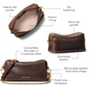 image:imageMichael Kors Womens Bryant Small Soft Crossbody with ChainGoldtone HardwareAntico LeatherChocolate