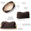 image:imageMichael Kors Womens Bryant Small Soft Crossbody with ChainGoldtone HardwareEmbossed SuedeChocolate