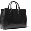 image:imageMichael Kors Womens Camille Large Satchel SilverTone HardwareHaircalfBlack