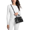 image:imageMichael Kors Womens Camille Small SatchelSilvertone HardwareHaircalfBlack