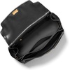 image:imageMichael Kors Womens Hamilton Large Flap Top Handle SatchelGoldtone HardwareTextured LeatherBlack