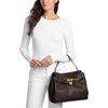 image:imageMichael Kors Womens Hamilton Large Flap Top Handle SatchelGoldtone HardwareTextured LeatherChocolate