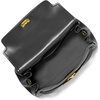 image:imageMichael Kors Womens Hamilton Moderne Extra Small Flap CrossbodyGoldtone HardwareTextured LeatherBlack